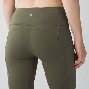 Lululemon All The Right Places Crop Fatigue Green